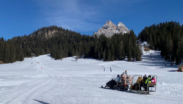 Monte Piana in Motoslitta