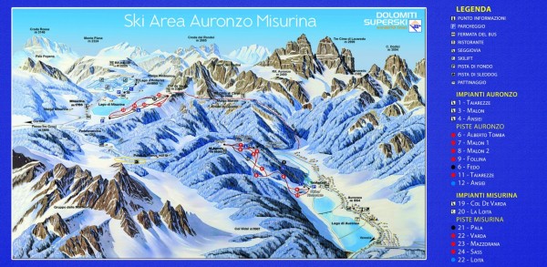 area sci auronzo misurina